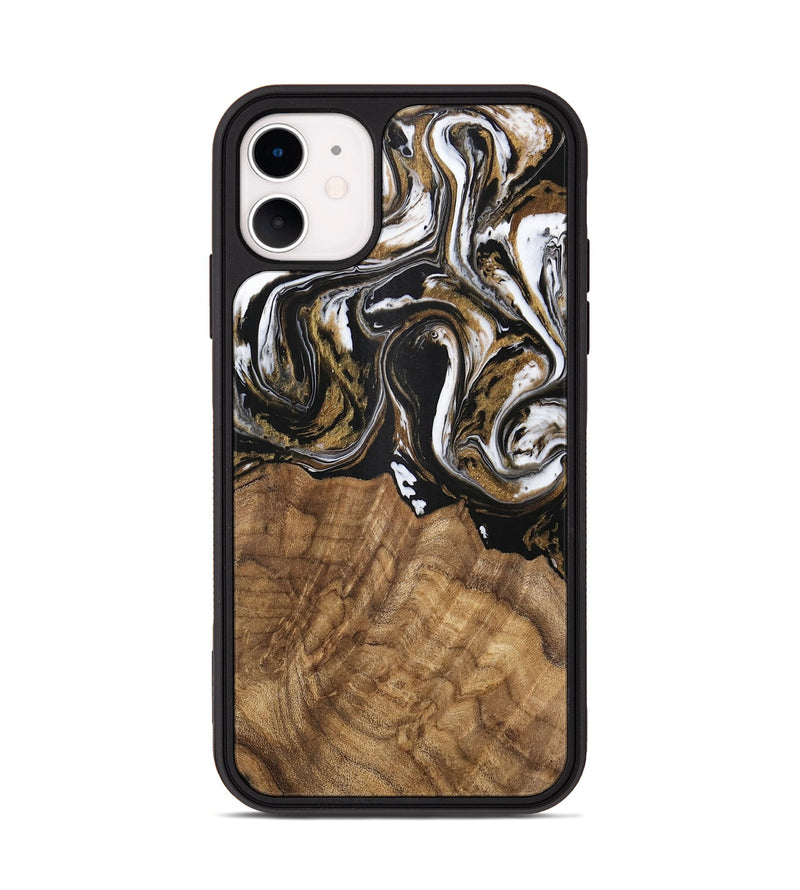 iPhone 11 Wood Phone Case - Paulina (Black & White, 745967)