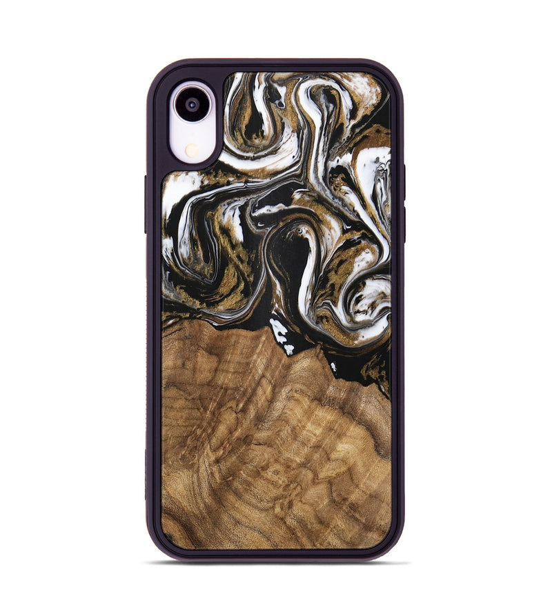 iPhone Xr Wood Phone Case - Paulina (Black & White, 745967)