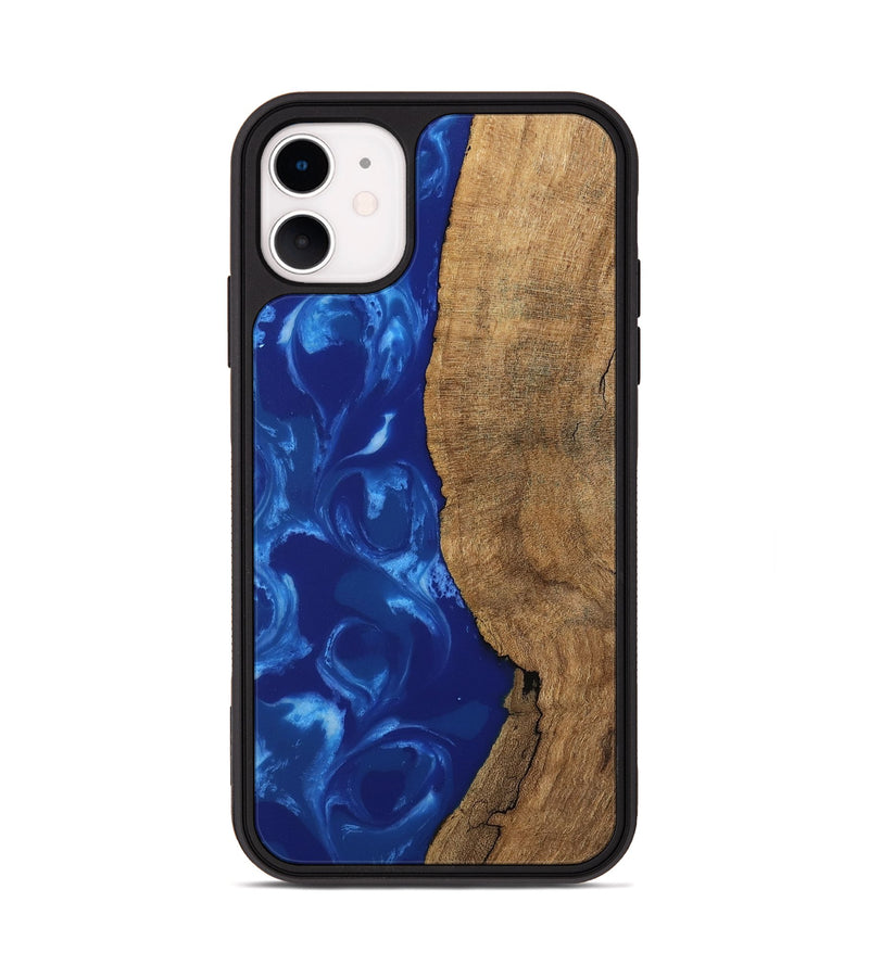 iPhone 11 Wood Phone Case - Toni (Blue, 745972)