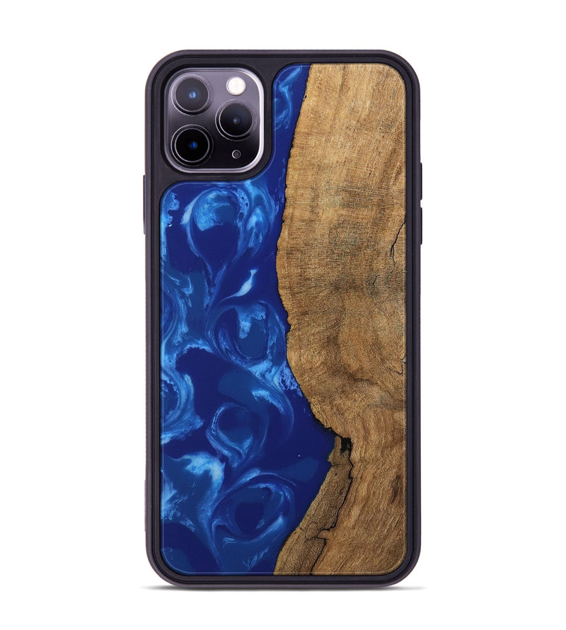 iPhone 11 Pro Max Wood Phone Case - Toni (Blue, 745972)