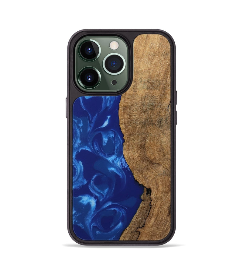 iPhone 13 Pro Wood Phone Case - Toni (Blue, 745972)