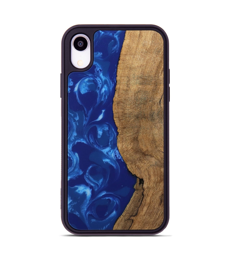 iPhone Xr Wood Phone Case - Toni (Blue, 745972)