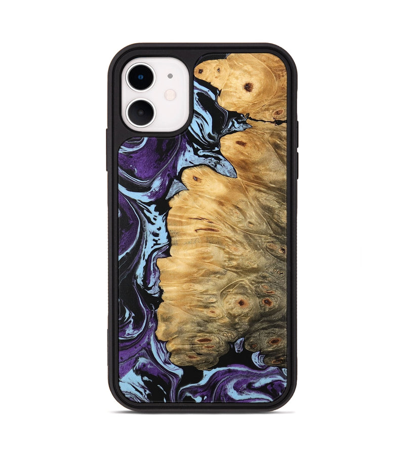 iPhone 11 Wood Phone Case - Phoenix (Purple, 745975)