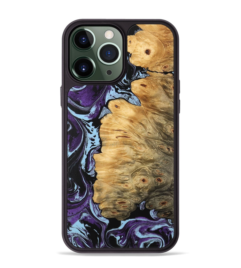 iPhone 13 Pro Max Wood Phone Case - Phoenix (Purple, 745975)