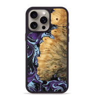 iPhone 15 Pro Max Wood Phone Case - Phoenix (Purple, 745975)