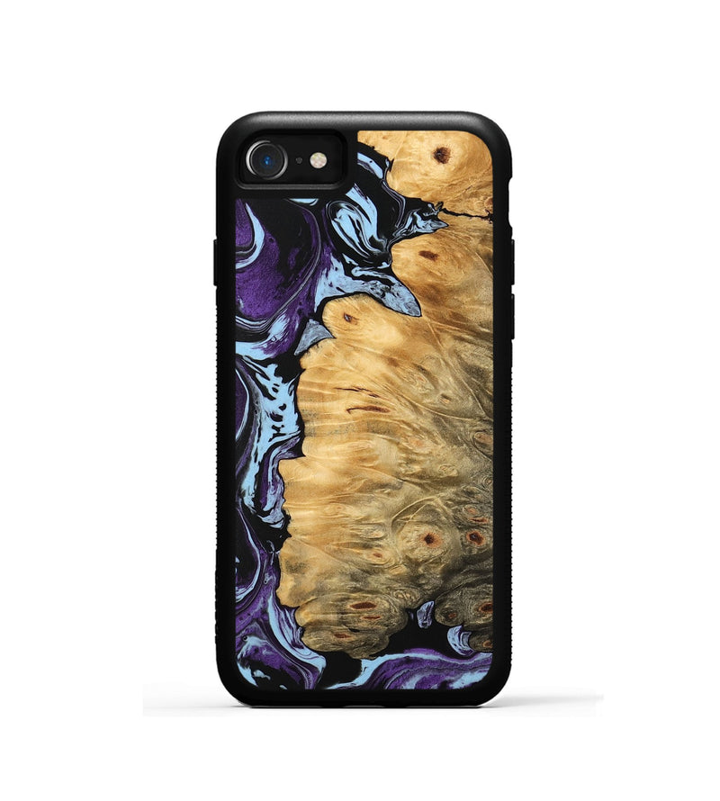 iPhone SE Wood Phone Case - Phoenix (Purple, 745975)