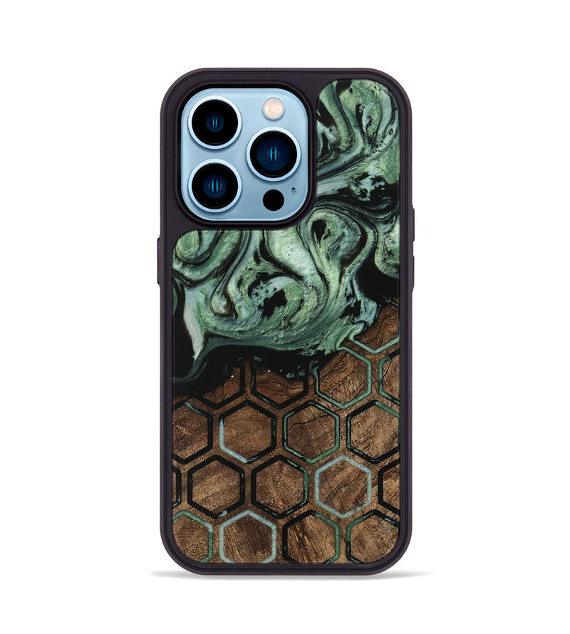 iPhone 14 Pro Wood Phone Case - Jordan (Pattern, 745977)