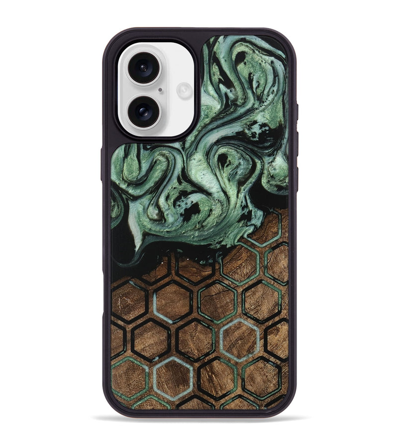 iPhone 16 Plus Wood Phone Case - Jordan (Pattern, 745977)