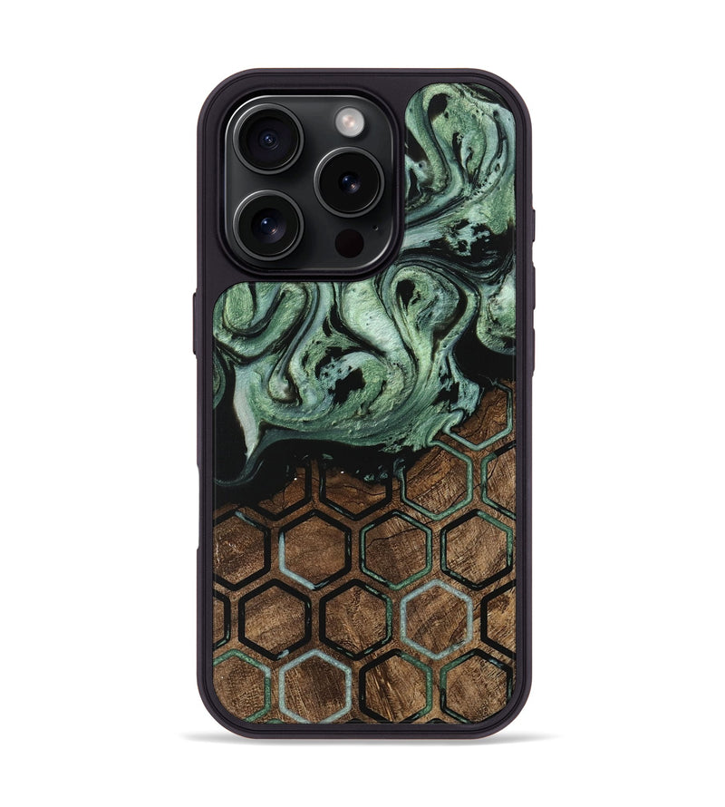 iPhone 16 Pro Wood Phone Case - Jordan (Pattern, 745977)