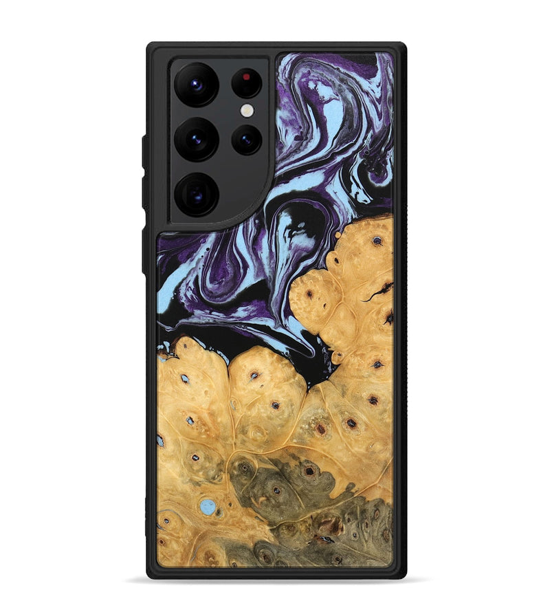 Galaxy S22 Ultra Wood Phone Case - Jesiah (Purple, 745979)