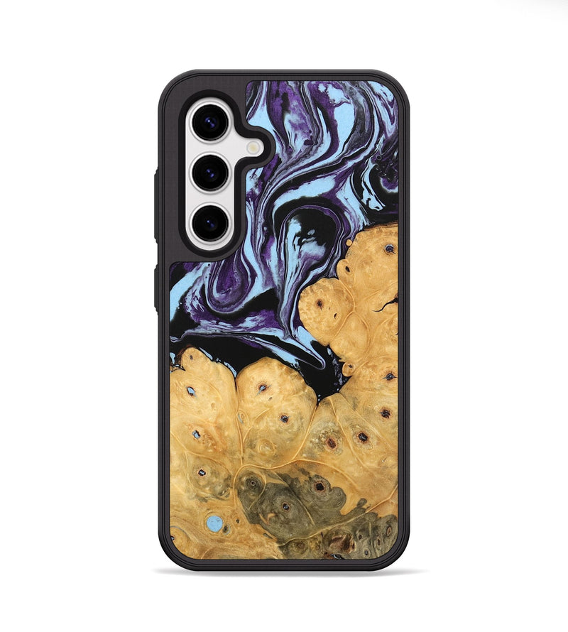 Galaxy S25 Wood Phone Case - Jesiah (Purple, 745979)