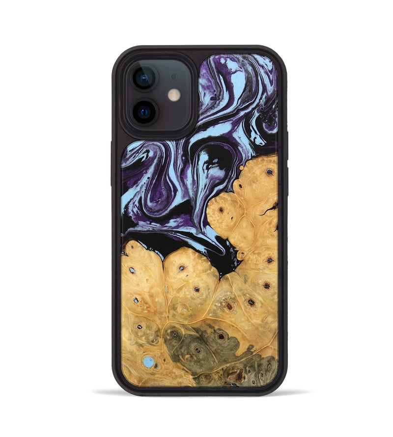 iPhone 12 Wood Phone Case - Jesiah (Purple, 745979)