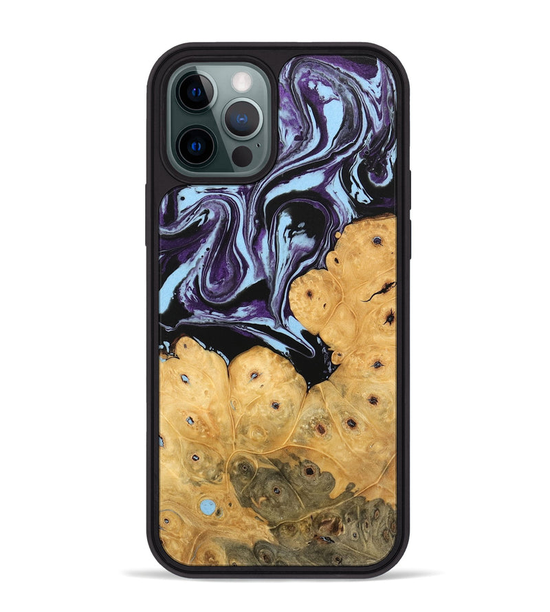 iPhone 12 Pro Max Wood Phone Case - Jesiah (Purple, 745979)