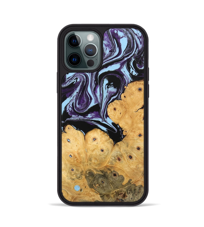 iPhone 12 Pro Wood Phone Case - Jesiah (Purple, 745979)