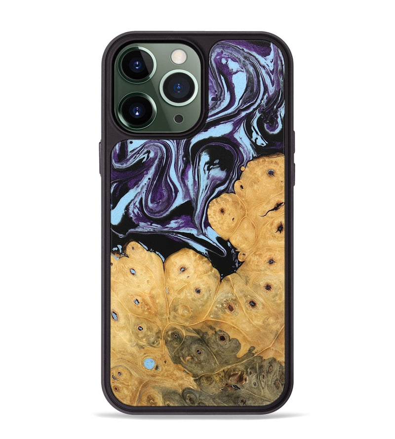 iPhone 13 Pro Max Wood Phone Case - Jesiah (Purple, 745979)