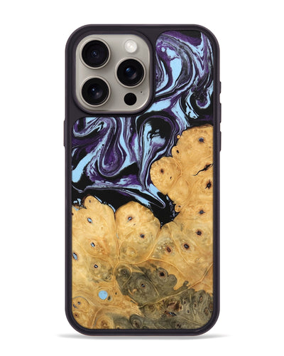 iPhone 15 Pro Max Wood Phone Case - Jesiah (Purple, 745979)