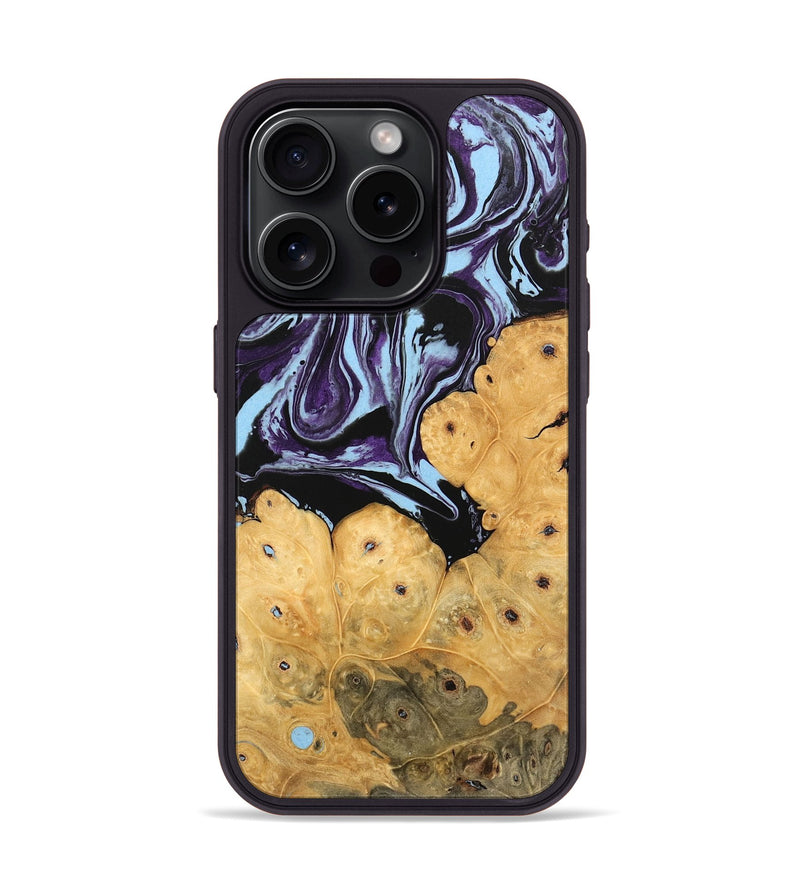 iPhone 15 Pro Wood Phone Case - Jesiah (Purple, 745979)