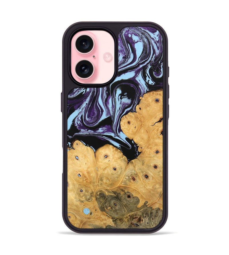 iPhone 16 Wood Phone Case - Jesiah (Purple, 745979)