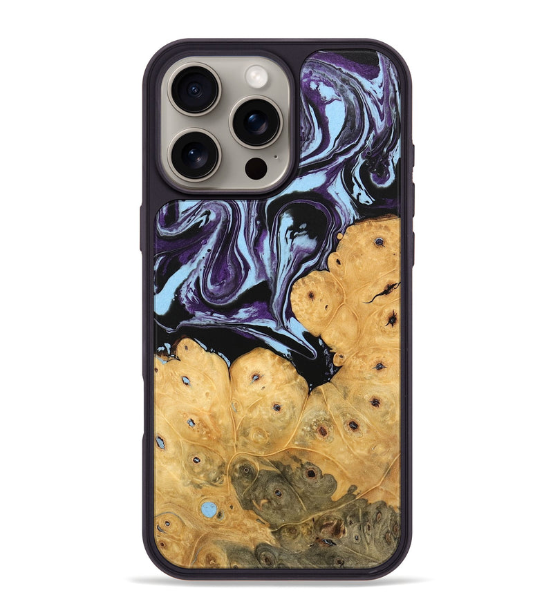 iPhone 16 Pro Max Wood Phone Case - Jesiah (Purple, 745979)