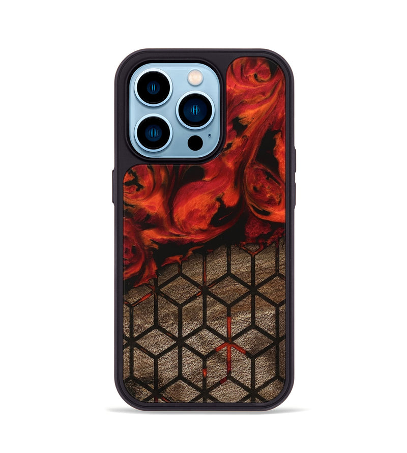 iPhone 14 Pro Wood Phone Case - Andres (Pattern, 745981)