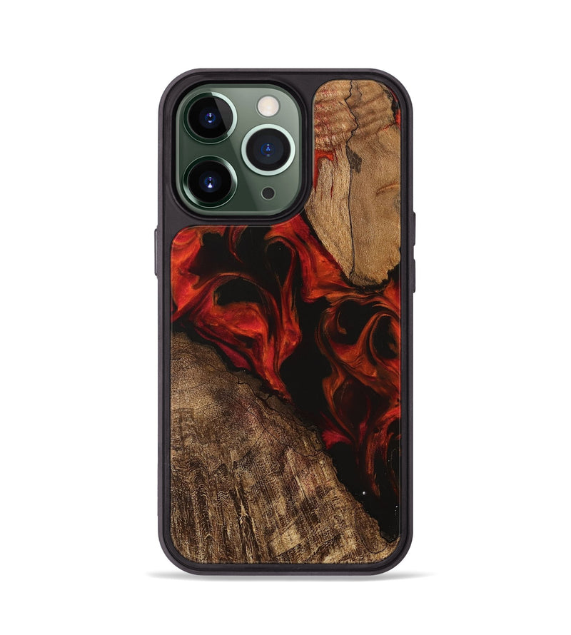 iPhone 13 Pro Wood Phone Case - Rosina (Red, 745983)