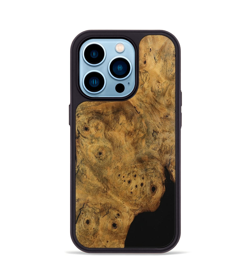 iPhone 14 Pro Wood Phone Case - Jerri (Wood Burl, 745984)