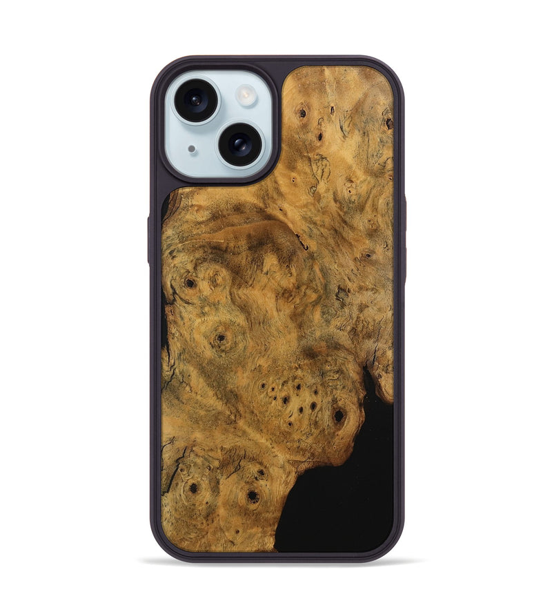 iPhone 15 Wood Phone Case - Jerri (Wood Burl, 745984)