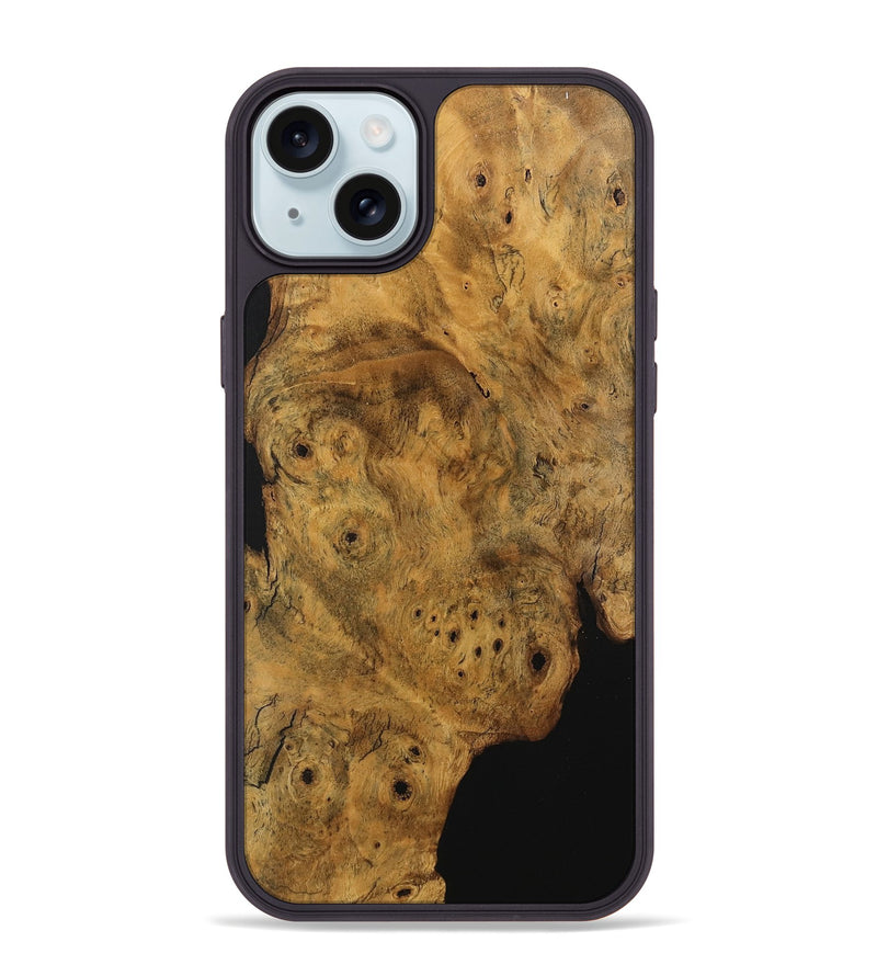 iPhone 15 Plus Wood Phone Case - Jerri (Wood Burl, 745984)