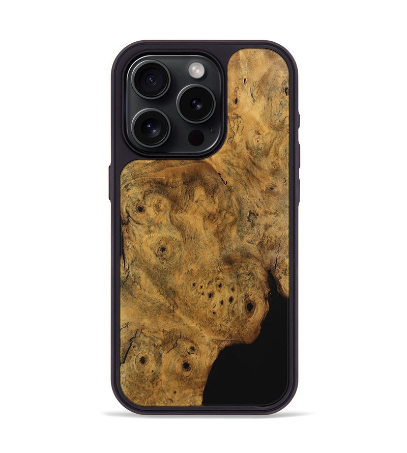 iPhone 15 Pro Wood Phone Case - Jerri (Wood Burl, 745984)