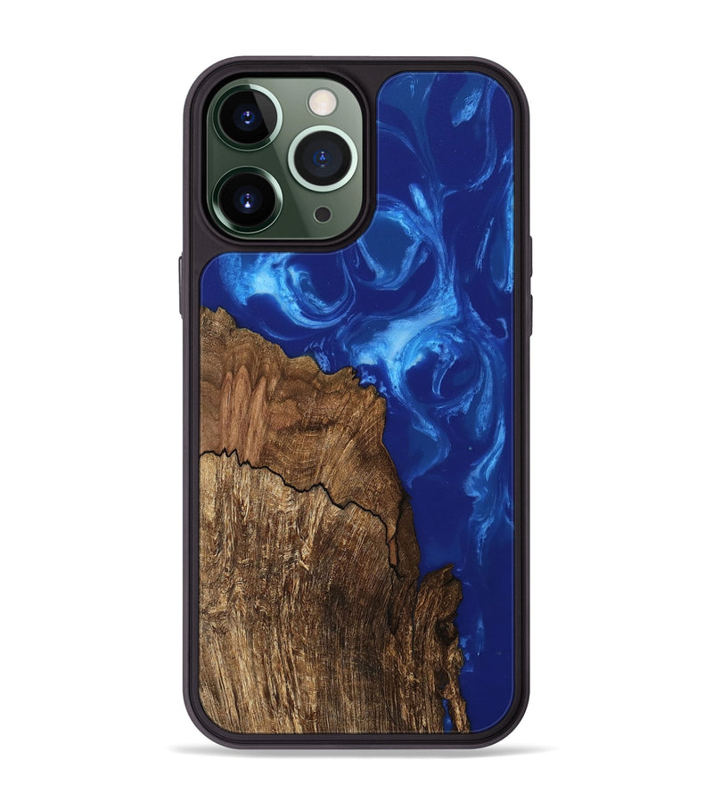 iPhone 13 Pro Max Wood Phone Case - Gus (Blue, 745987)