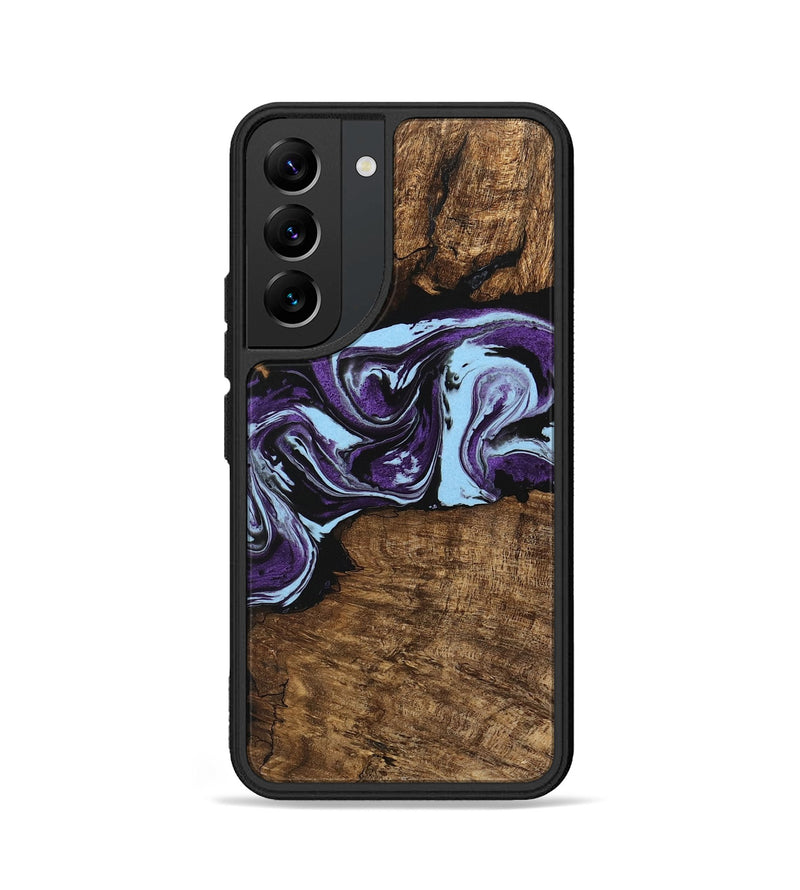 Galaxy S22 Wood Phone Case - Aliana (Purple, 745993)