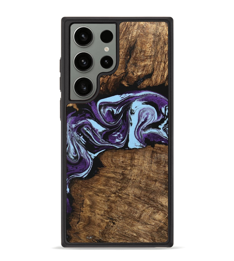 Galaxy S23 Ultra Wood Phone Case - Aliana (Purple, 745993)