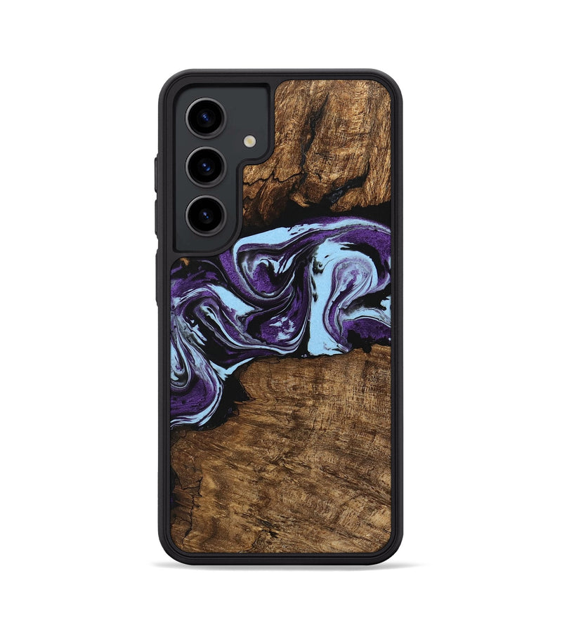 Galaxy S24 Wood Phone Case - Aliana (Purple, 745993)