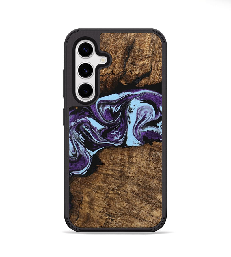 Galaxy S25 Wood Phone Case - Aliana (Purple, 745993)