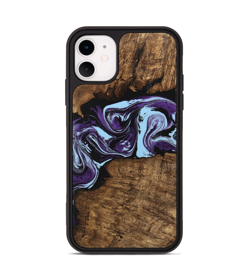 iPhone 11 Wood Phone Case - Aliana (Purple, 745993)