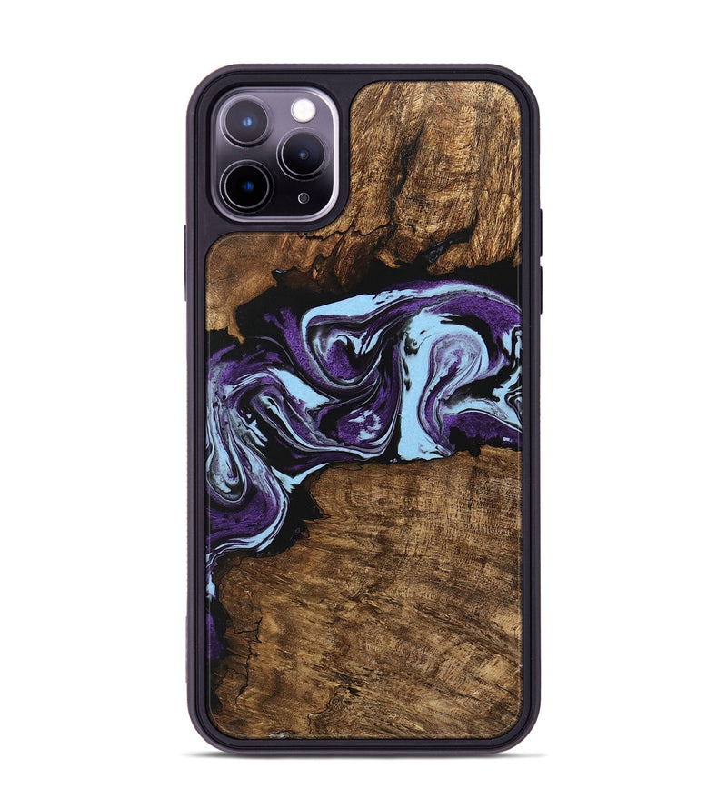 iPhone 11 Pro Max Wood Phone Case - Aliana (Purple, 745993)