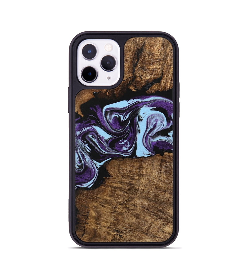 iPhone 11 Pro Wood Phone Case - Aliana (Purple, 745993)