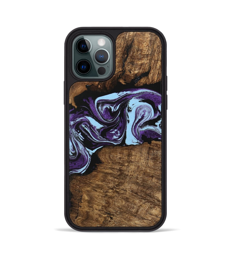 iPhone 12 Pro Wood Phone Case - Aliana (Purple, 745993)