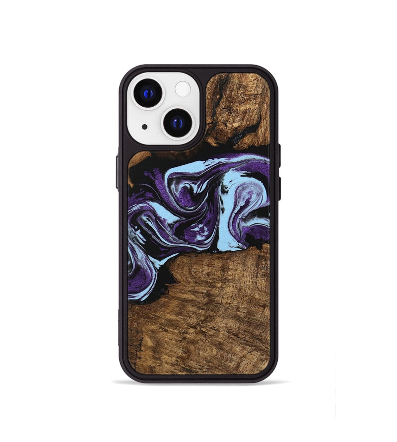 iPhone 13 mini Wood Phone Case - Aliana (Purple, 745993)