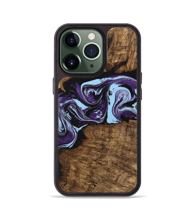 iPhone 13 Pro Wood Phone Case - Aliana (Purple, 745993)