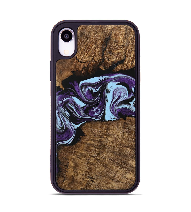 iPhone Xr Wood Phone Case - Aliana (Purple, 745993)