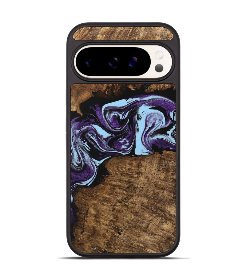 Pixel 9 Wood Phone Case - Aliana (Purple, 745993)