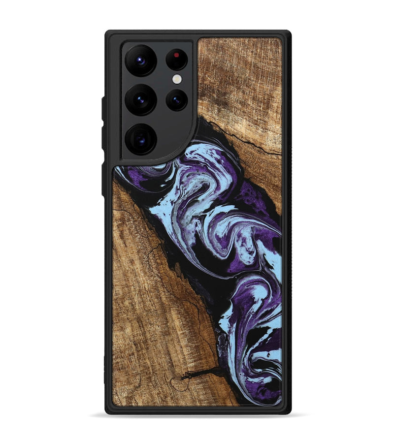 Galaxy S22 Ultra Wood Phone Case - Royce (Purple, 745994)