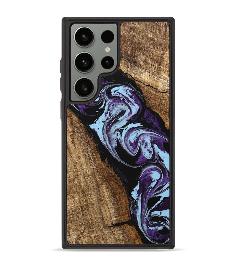 Galaxy S23 Ultra Wood Phone Case - Royce (Purple, 745994)