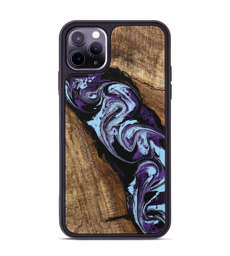 iPhone 11 Pro Max Wood Phone Case - Royce (Purple, 745994)