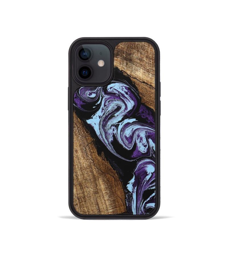 iPhone 12 mini Wood Phone Case - Royce (Purple, 745994)