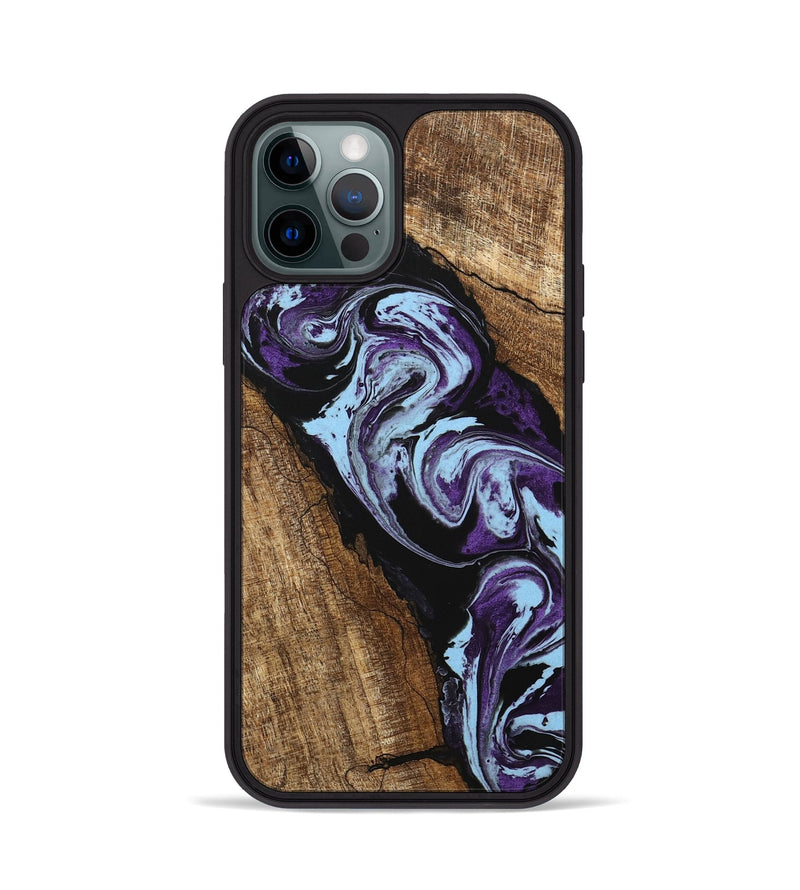 iPhone 12 Pro Wood Phone Case - Royce (Purple, 745994)