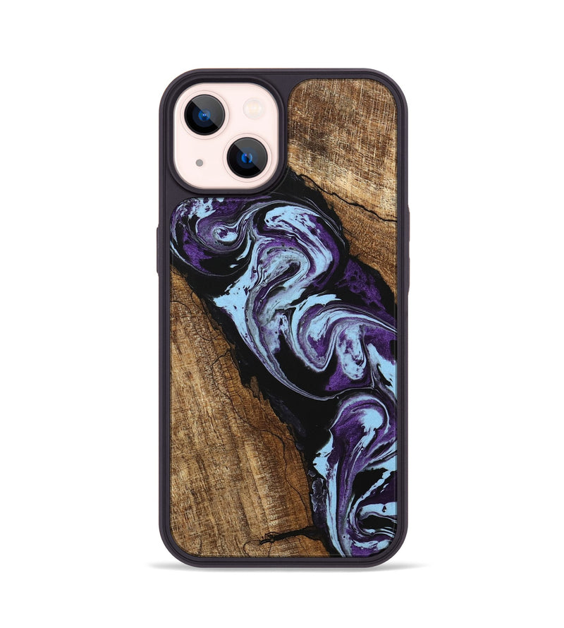 iPhone 14 Wood Phone Case - Royce (Purple, 745994)