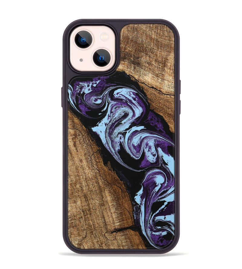 iPhone 14 Plus Wood Phone Case - Royce (Purple, 745994)