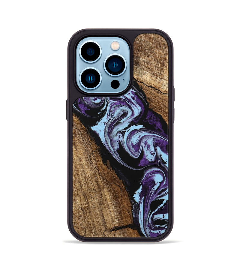 iPhone 14 Pro Wood Phone Case - Royce (Purple, 745994)